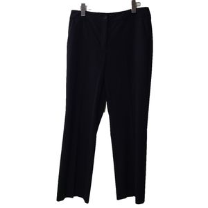 Talbots Heritage High Waist Straight Leg Trousers Black Sz 8 Workwear Classic
